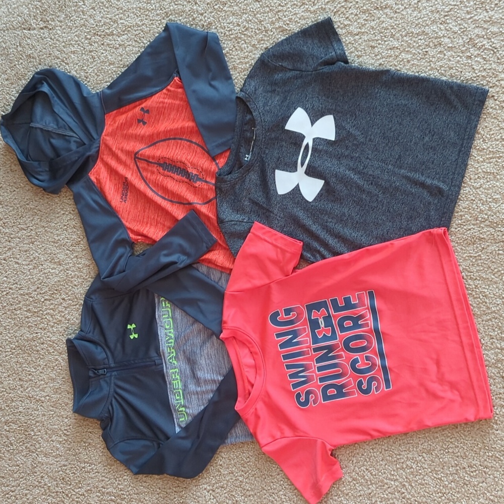 Boys Under Armour Shirt bundle Sz4